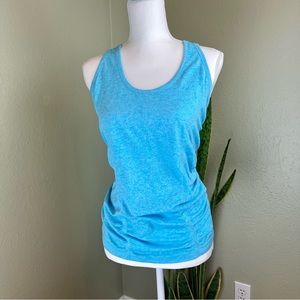 ATHLETA Tank Top Razorback Excercise Blue Athletic Women’s Size L